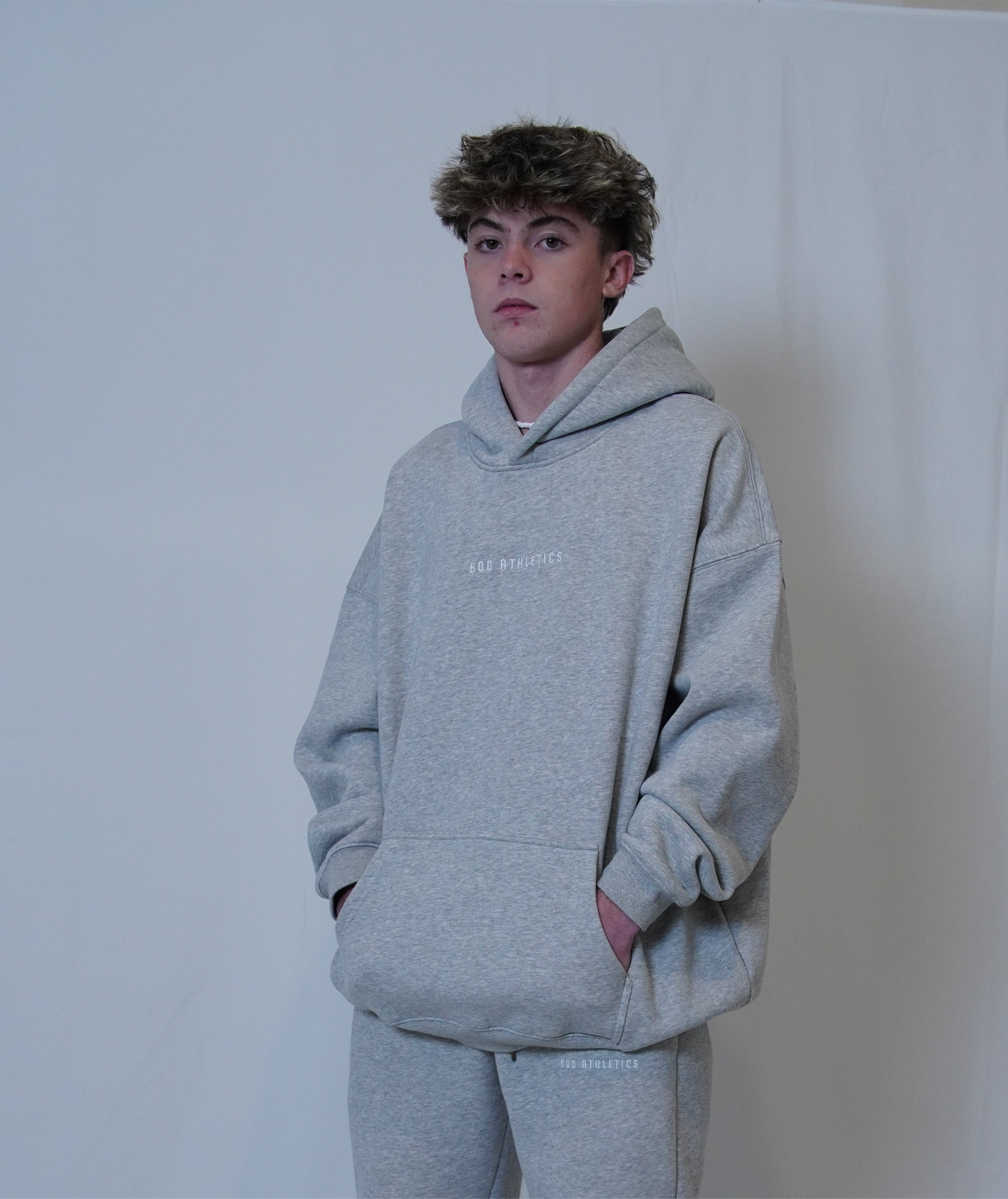 Stitch Hoodie- Grey
