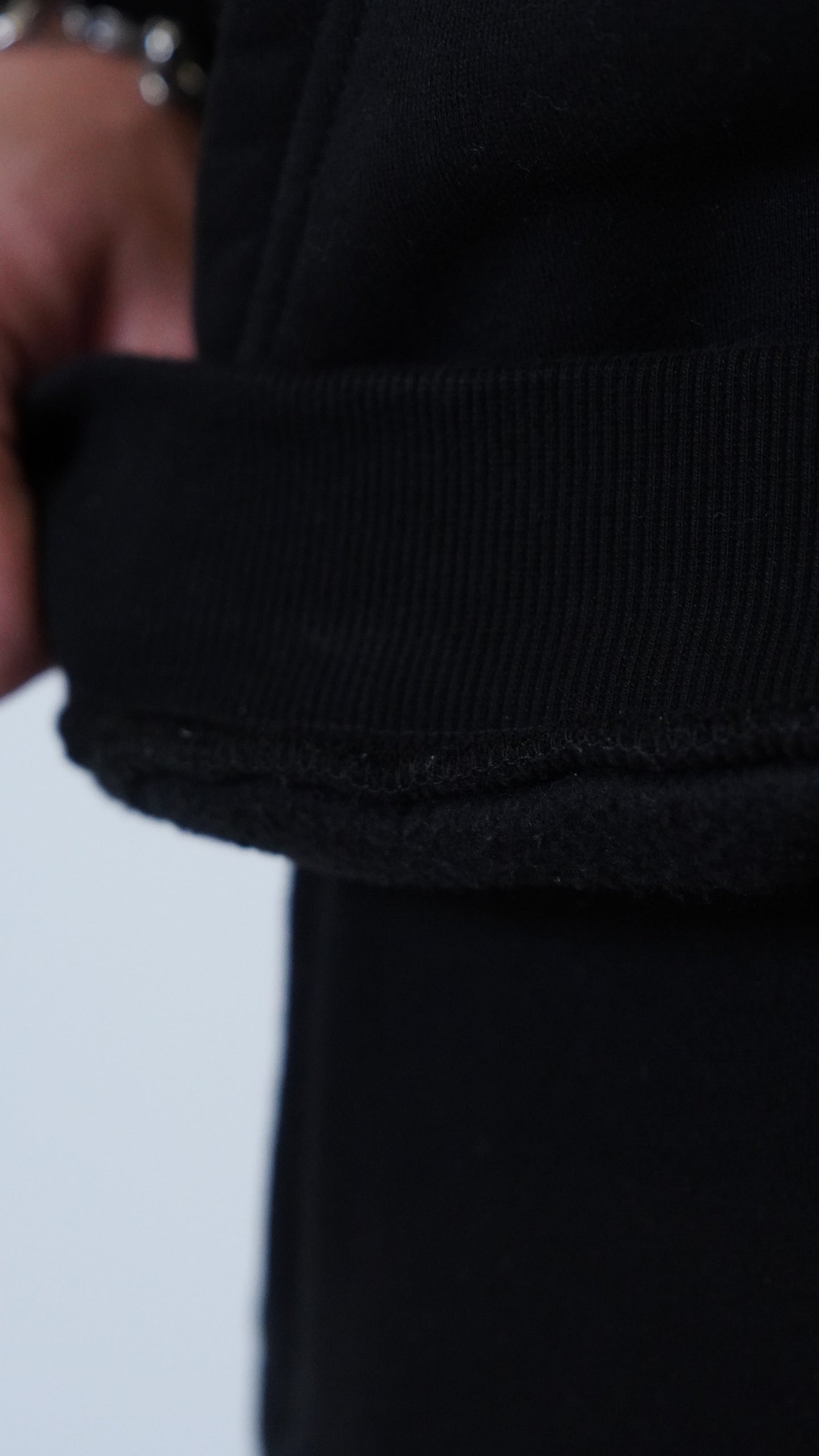 Stitch Hoodie-Black