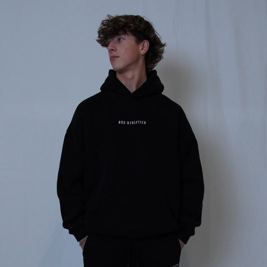 Stitch Hoodie-Black